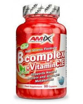 B-Complex + Vitamin C 90 Tabletas – Amix