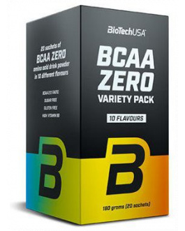 BCAA Zero variety pack 10 sabores 20 x 9 gr – BiotechUSA