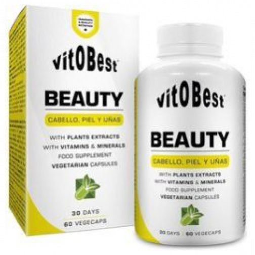 Beauty Cabello Piel y Uñas 60 Cápsulas Vegetales-Vitobest