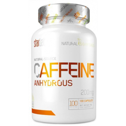 Caffeine 200 mg 100 Caps-StarLabs