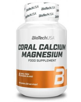Coral Calcium Magnesium 100 Comprimidos – BiotechUSA