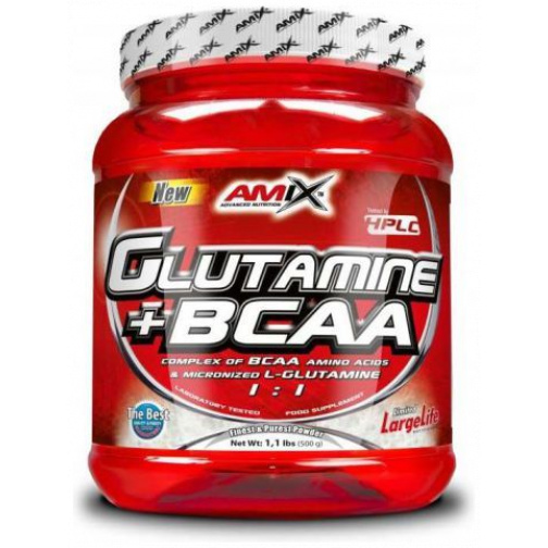 Glutamina+BCAA 500 gr-Amix
