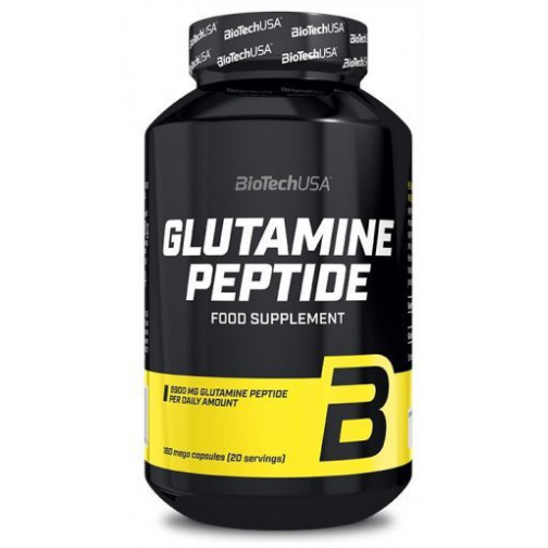 Glutamine Peptide 180 cápsulas-BiotechUSA
