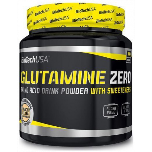 Glutamine Zero Peach Ice Tea 300 gr-BiotechUSA