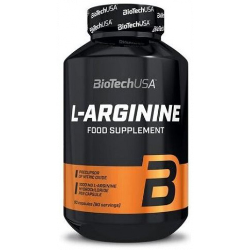 L-Arginine 90 mega cápsulas-BiotechUSA