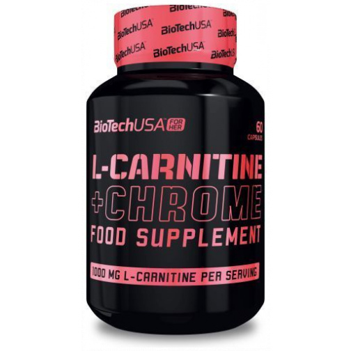 L-Carnitine + Chrome 60 Cápsulas-BiotechUSA