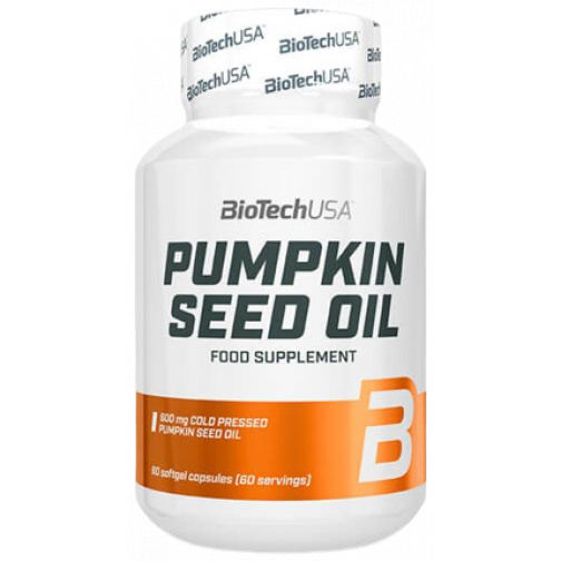 Pumpkin Seed Oil 60 Cápsulas-BiotechUSA
