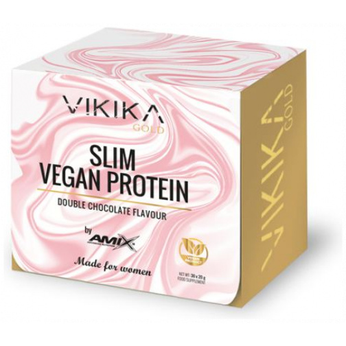 Slim Vegan Proteína Doble-Chocolate 30 x 20 gr-Amix