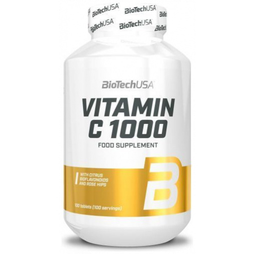 Vitamin C 1000 con 100 Comprimidos-BiotechUSA