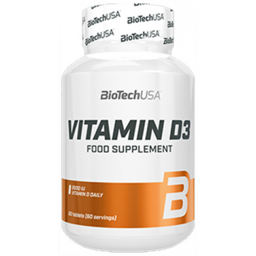 Vitamin D3 50 Mcg 120 Cápsulas-BiotechUSA