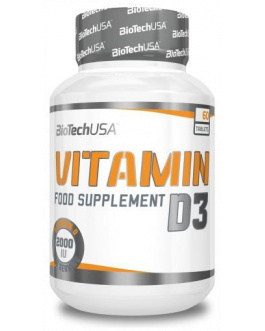 Vitamin D3 50 mcg 60 Tabletas – BiotechUSA