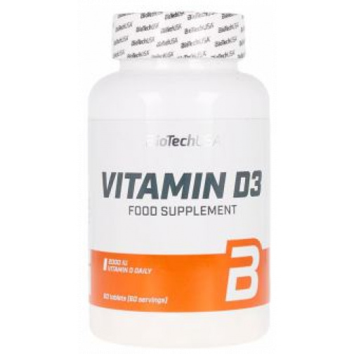 Vitamin D3 60 Tabletas-BiotechUSA