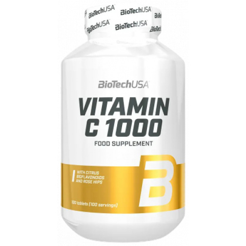 Vitamina C 100x1000 mg-BiotechUSA