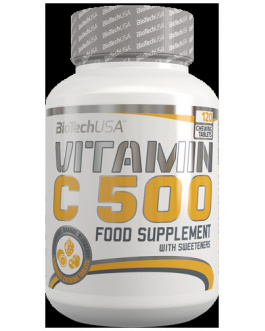 Vitamina C 500 Mg 120 Tabletas Masticables – BiotechUSA
