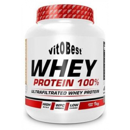 Whey Protein 100% Fresa 1 Kg-Vitobest